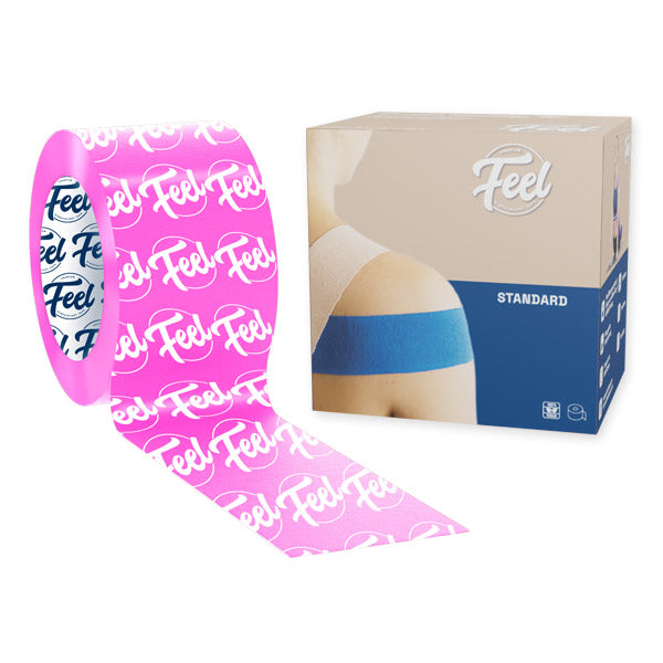 Feel Standard Tape - 5cm x 5m - Pink Logo